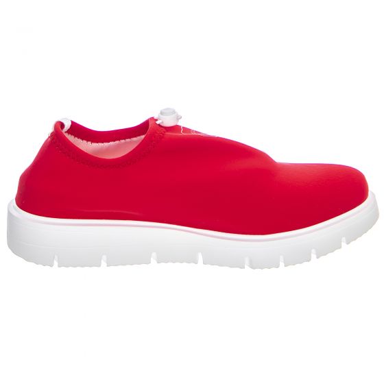 Scarpe slip shop on rosse