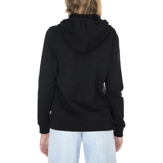 Vans Wm Classic V Zip Hoodie Black Felpa con Cappuccio e Zip