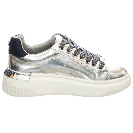 Steve madden on sale silver tennis shoes