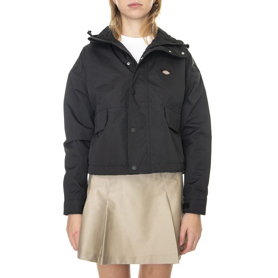 Womens Glacier View Jacket Black with Hood