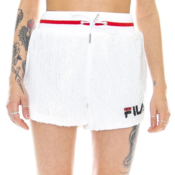 White fila shorts womens sale