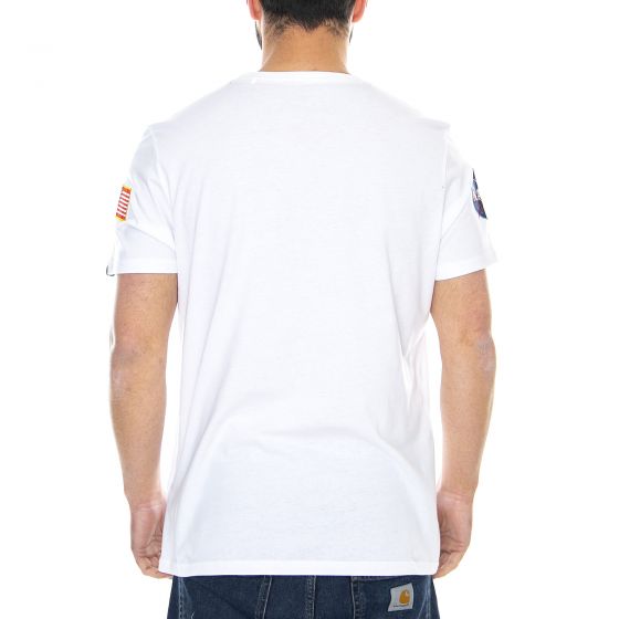 Alpha Buy Mens Nasa Industries on | White T-Shirt