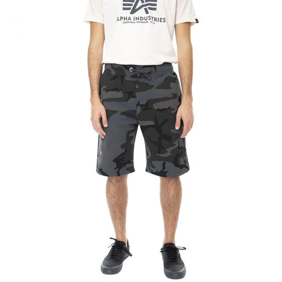 Alpha Industries Mens X-Fit Camo / Black Cargo Shorts | Buy on