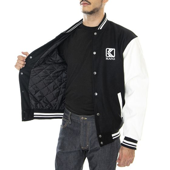 Karl kani outlet leather jacket