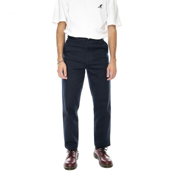 Mens Hawtin Yoke Navy Blue Twill Chino Pants