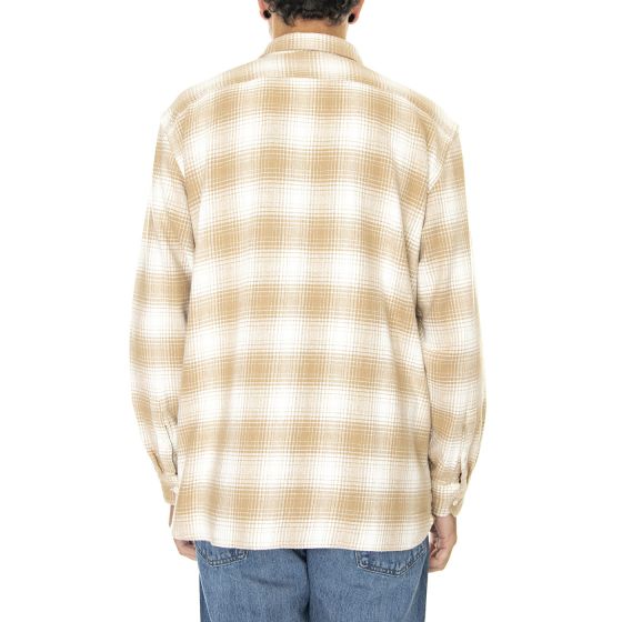 Mens Jackson Worker Tyrone Iced Coffee Plaid Shirt