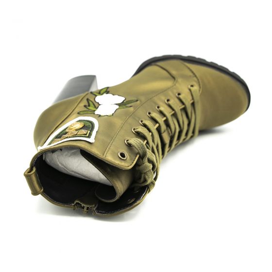 Steve Madden Womens Lowdown Olive Green Boots Buy on Londonstore