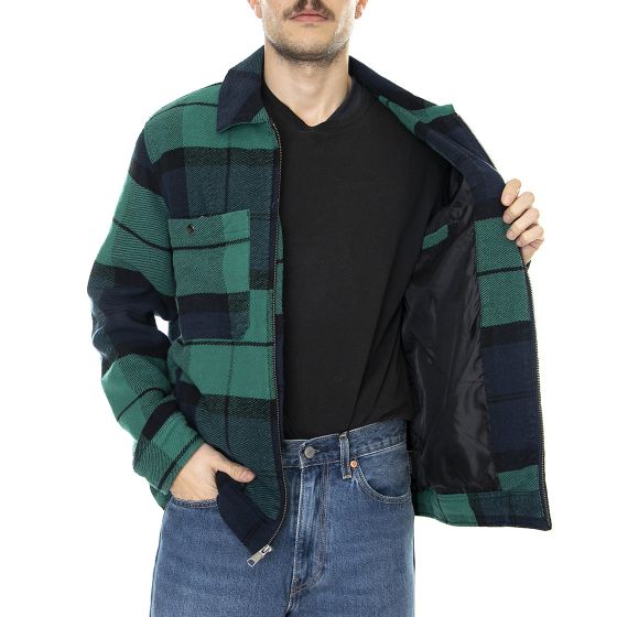 Huf Mens Blackwatch Work Navy Winter Jacket Buy on Londonstore