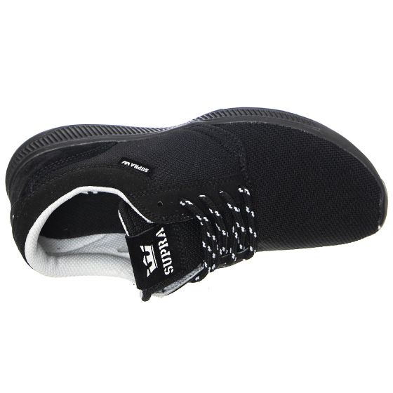 SUPRA Mens Hammer Run Black Lace Up Low Profile Shoes Buy on Londonstore