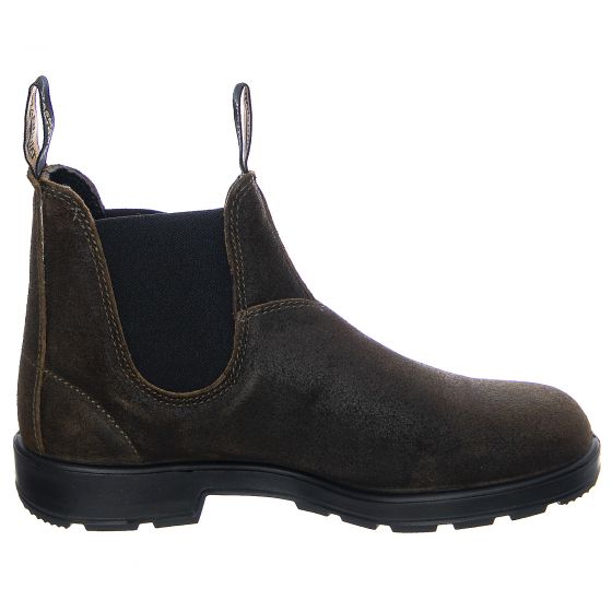 Waxed Classic Suede 1615 Ankle Boots Dark Olive Brown Stivaletti Uomo Marroni