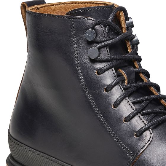 Prescott Lace Men black, Pull Up Leather Boots - Stivaletti Stringati Uomo  Neri