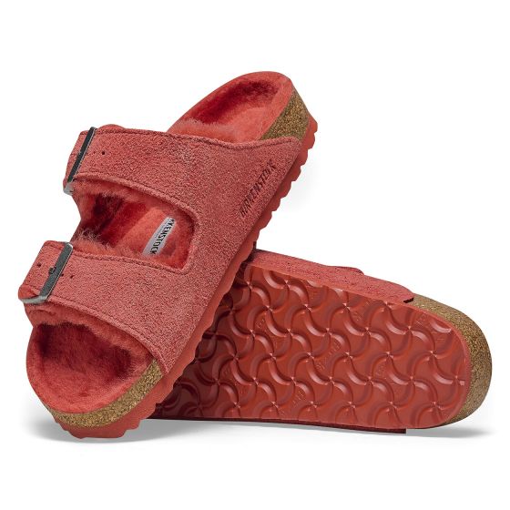 Red discount suede birkenstocks