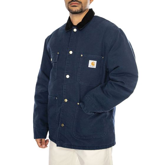 OG Chore Coat Air Force Blue / Black aged canvas