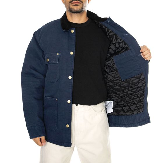 OG Chore Coat Air Force Blue / Black aged canvas