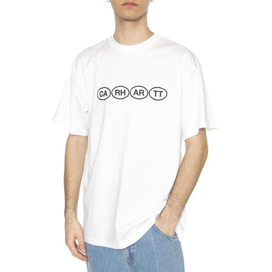 Tシャツ・カットソー CARHARTT S/S BUMPER T-SHIRT 5SA236 S/S Bumper T-Shirt White / Black