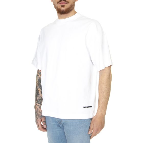 【Carhartt】S/S LINK SCRIPT SHIRT R6576 S/S Link Script T-Shirt White / Black