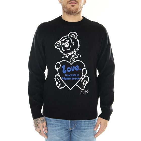 Bad News Crewneck Sweater Black