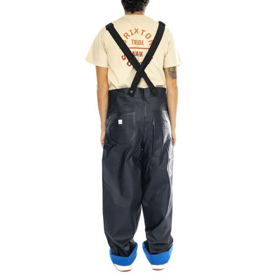 Lee × L'ECHOPPE EX LOWBACK OVERALL Lee unisex chetopa cotton twill union overalls in dark green