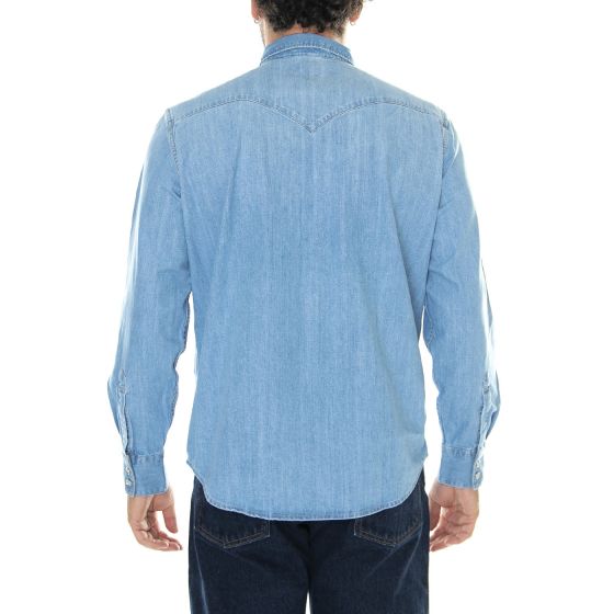 levi's barstow western denim shirt indigo