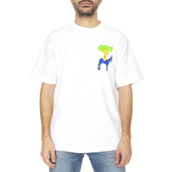M' Obey Donkey Heavy Wheight Tee White