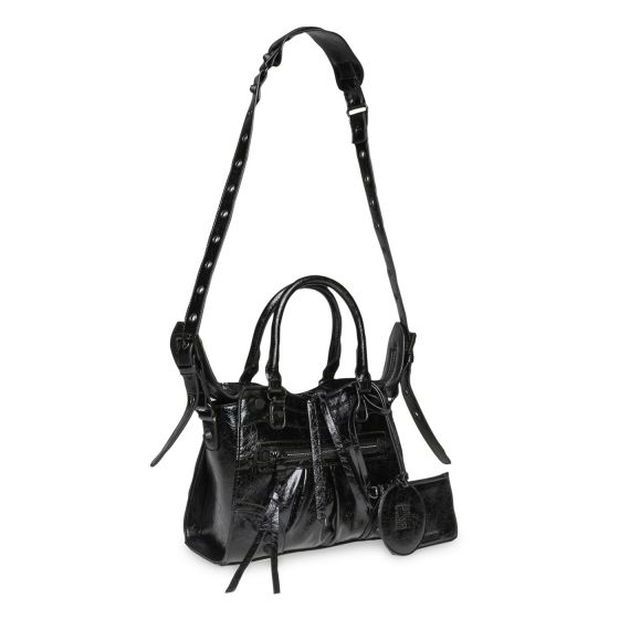 Black Synthetic Handbag