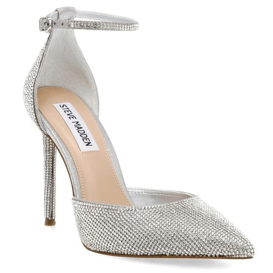 Steve madden sales silver rhinestone sandals