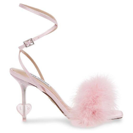 Steve madden clearance pink feather heels