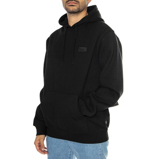 Core Basic Pullover Black Felpa con Cappuccio Uomo Nera
