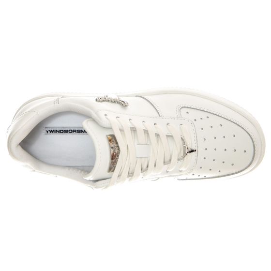 Risk White Silver Brave Jewelled White Scarpe Donna Bianche