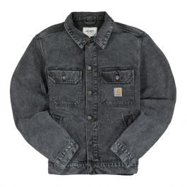 CARHARTT WIP Stetson Jacket Black - Giacca Denim Jeans Uomo Nera