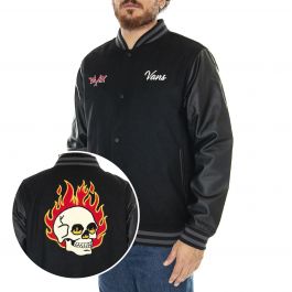 Vans Punk Skull Varsity Jacket - Etsy