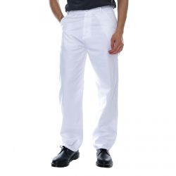 Life Sux-Work Pants - White - Pantaloni Chino Uomo Bianchi