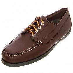 L.L.Bean-Mens Blucher Saddle Brown Loafer Shoes-LLS137102-165M