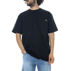 Dickies-Mens Logo Pocket Black T-Shirt-WS450-BK