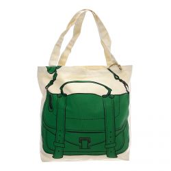 MY OTHER BAG-Kelly White / Green Tote Bag -MMAKELLY