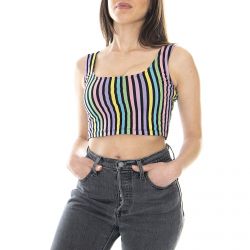 MOTEL ROCK-Womens Mucell New Stripe Multicolored Crop Top -MRCMUCELL-NWSTRP