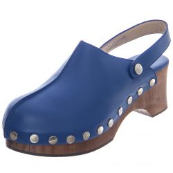 MEXICAN CLOGS-2390 Ternera Sandals - Blue - Sandali Donna Blu-MCS2390-009