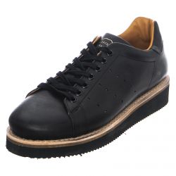 ORIGINAL GRADE-Matchpoint Leather Shoes - Black - Scarpe Stringate Profilo Basso Uomo Nere-OGSMATCH0014