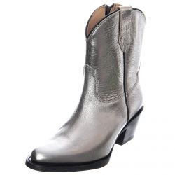 MEZCALERO-Vienna Ankle Boots - Folia Plata Metalico - Stivaletti alla Caviglia Donna Argento / Silver-190012009-012