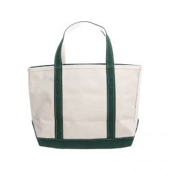 L.L.Bean-Zip-Top Boat & Tote Small Dark Green Bag