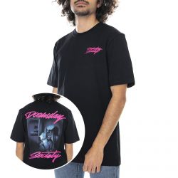 Doomsday-Mens Boring Night T-Shirt - Black - Maglietta Girocollo Uomo Nera-0246BLK