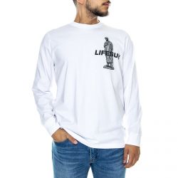 Life Sux-Caesar LS Tee - White - Maglietta Maniche Lunghe Uomo-TL5073WHT
