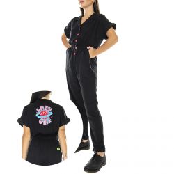 Lazy Oaf-Womens Another Planet Black Jumpsuit-LOW30183TMW-BLACK