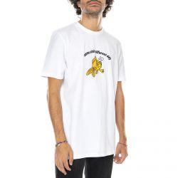 Lazy Oaf-Same Shit Goldfish T-Shirt - White - Maglietta Girocollo Uomo Bianca-LOM20130PET-WHITE