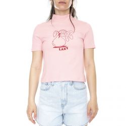 Lazy Oaf-Wilted Flower Pink / Red T-Shirt -LOW20171OPS-PINK/RED
