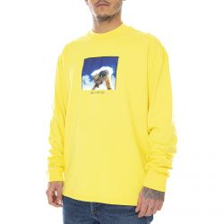 Lazy Oaf-Mens LO x E.T. Long-Sleeve T-Shirt - Yellow - Maglietta Girocollo Maniche Lunghe Uomo Gialla-LOM20149ETX-YELLOW