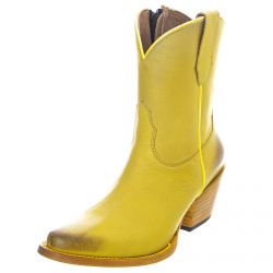 MEZCALERO-Vienna Ankle Boots - Crust Pana Cafè Limon - Stivaletti alla Caviglia Donna Gialli-180012019-0012