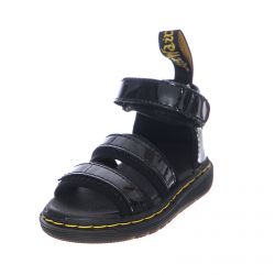 DR.MARTENS-Infant Marabel Black Patent Lamper Sandals-DMKMARIBK22346001