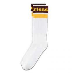 DR.MARTENS-Athletic Logo White / Yellow /Cherry Red Socks-DMCAC681101