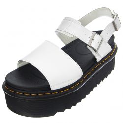 DR.MARTENS-WOmens Voss Quad White Hydro White Sandals